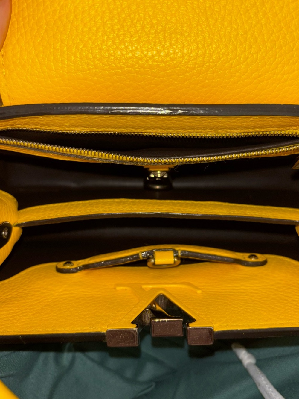 Louis Vuitton Bright Yellow Capucines Top Handle Satchel - Picture 7 of 16
